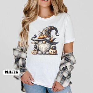 Halloween Gnome Cute Spooky Seasonal Character Graphic T-Shirt